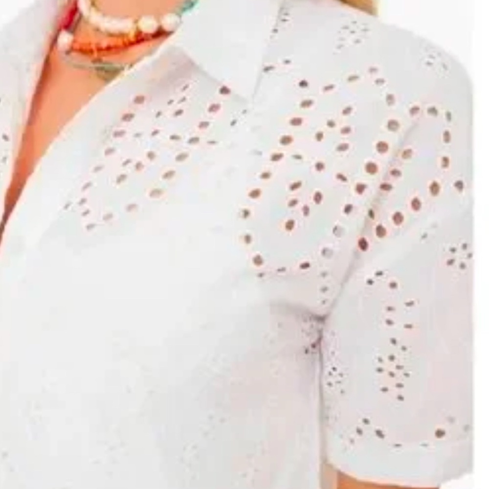 NWT Tuckernuck Provincial Eyelet Corsica Cover Up XXL - Picture 3 of 8